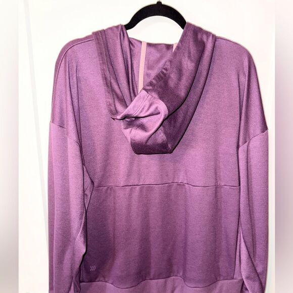 WOMENS Purple Half-Zip Hoodie - Picture 6 of 6